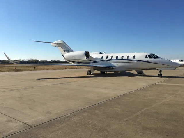 N22RG Citation X aircraft parked on the tarmac.