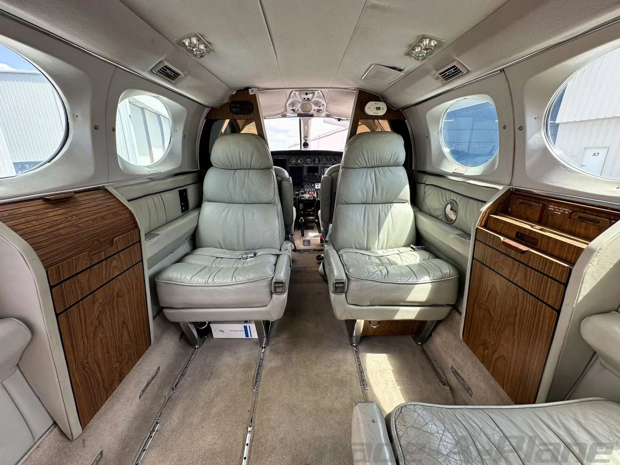 Another interior view of the Cessna 421C cabin.