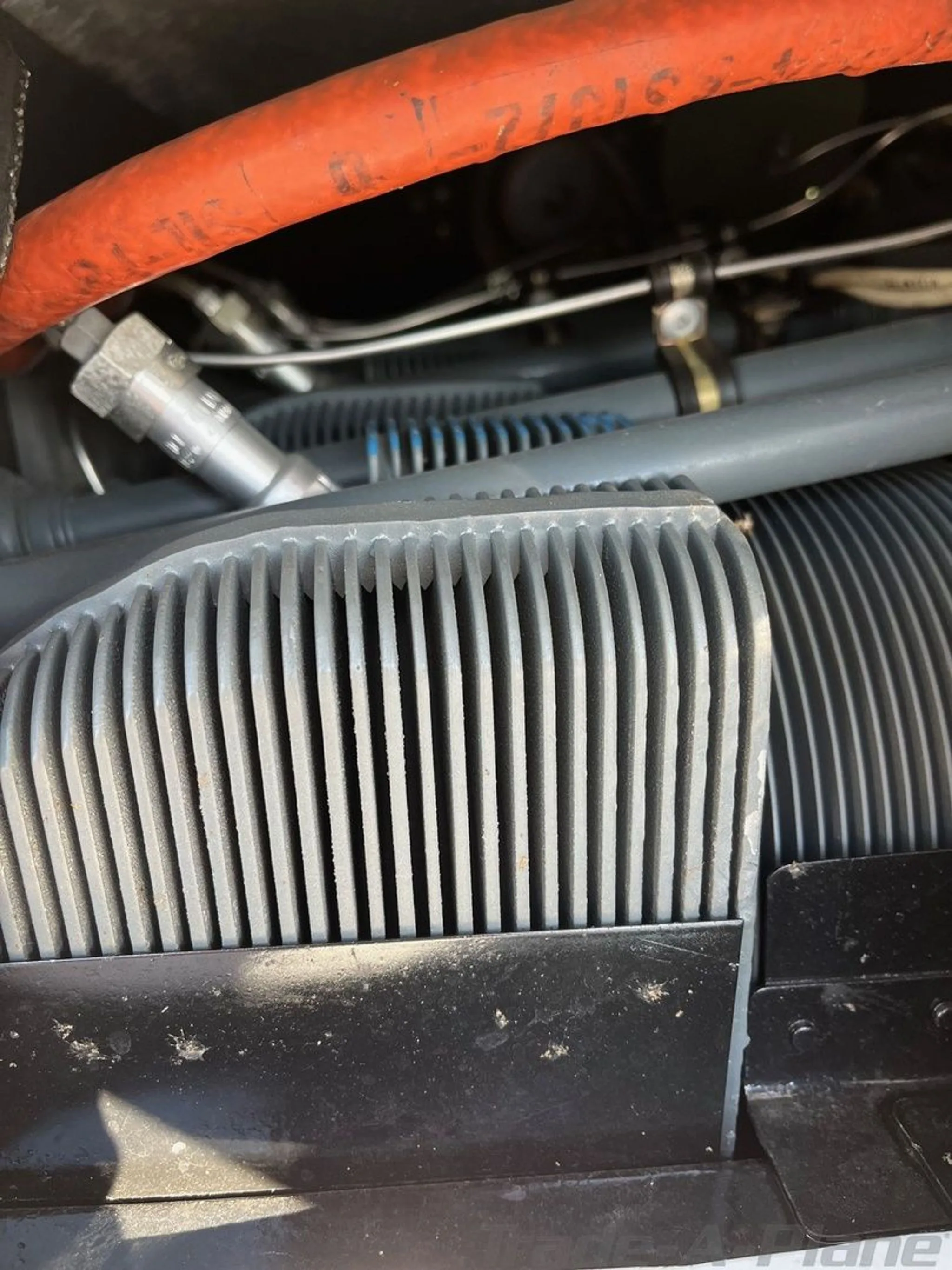 Another view of the engine components in the Aerostar 600A.