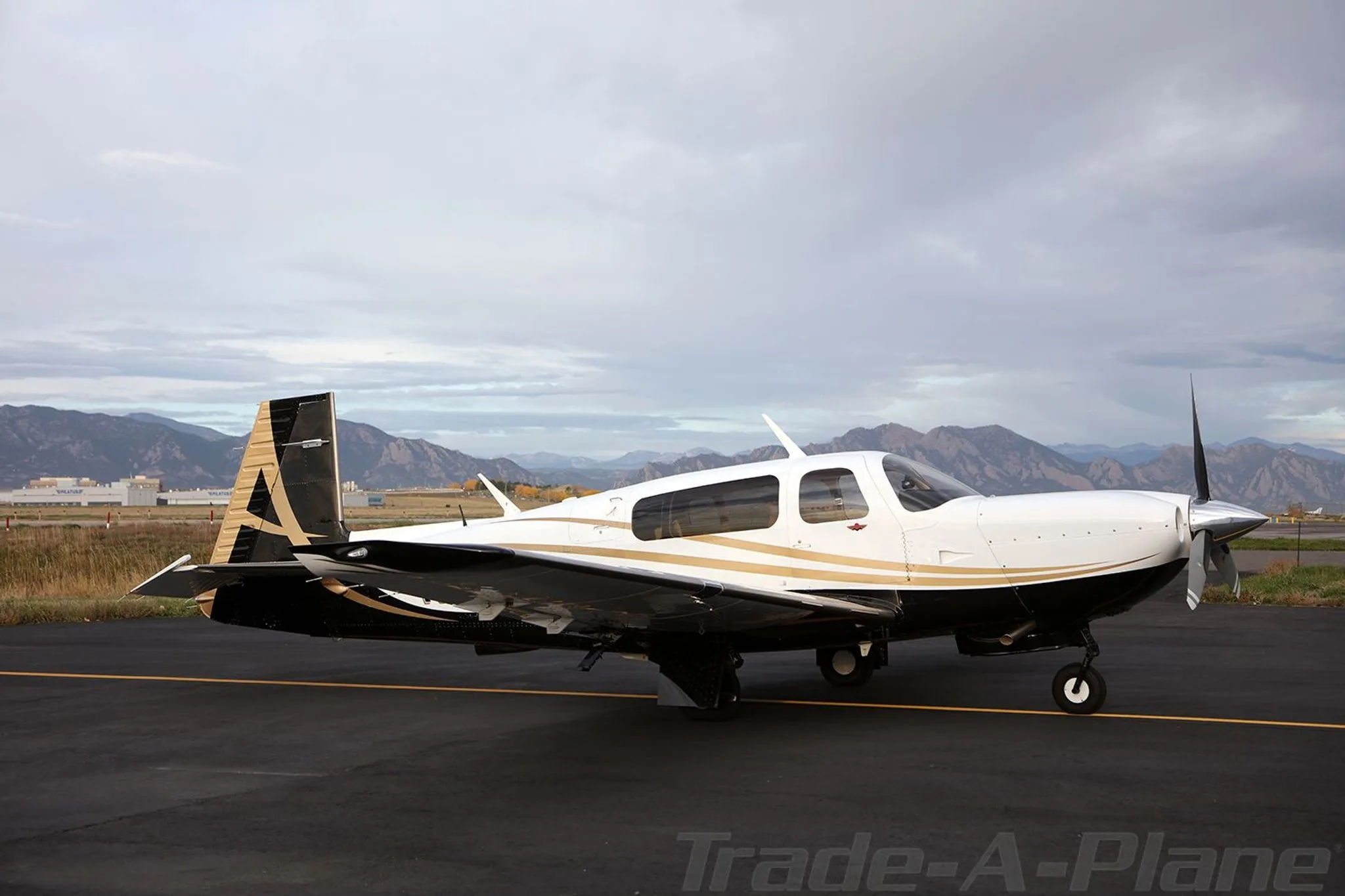 Another angle of the aircraft showcasing its design.