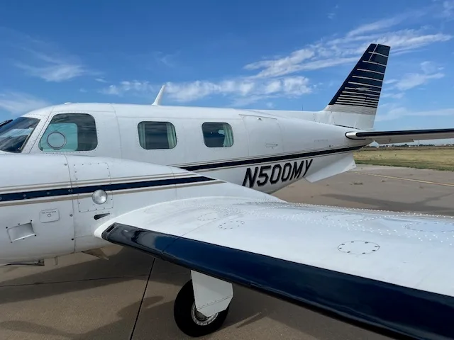 A detailed side view of the Piper Cheyenne I.