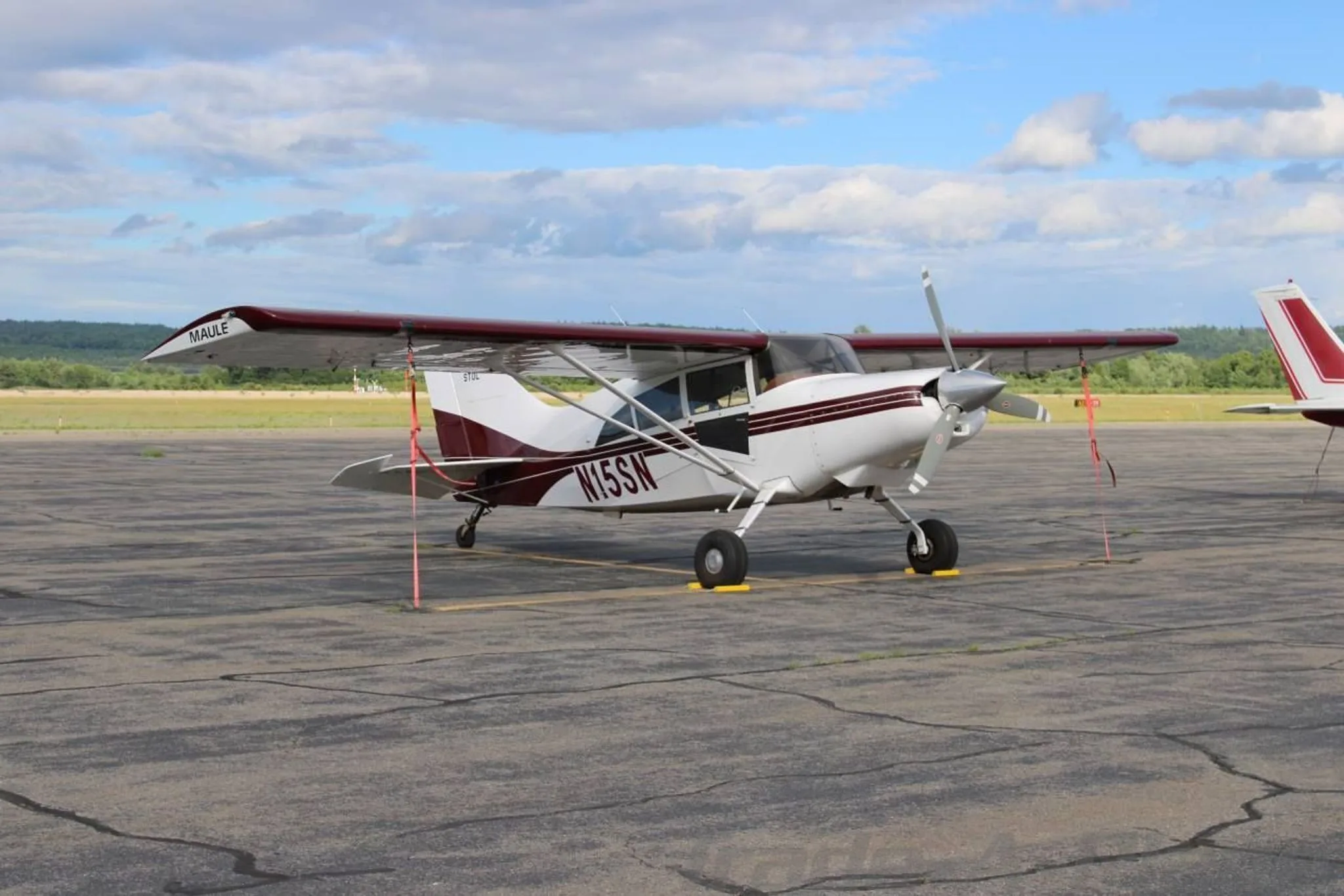 A maintenance record document for aircraft N15SN from Concord Aviation Services.