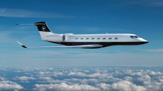 Bombardier Global Express aircraft on the tarmac.