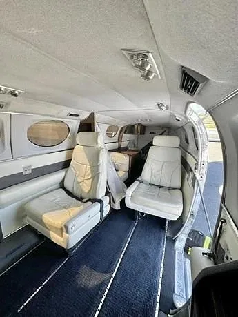 Interior view showing the cabin layout.