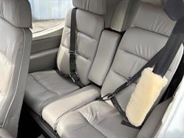 View of the rear seats of the aircraft.