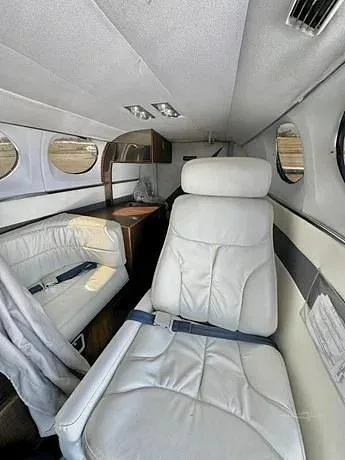 Interior view showing a single cabin seat.