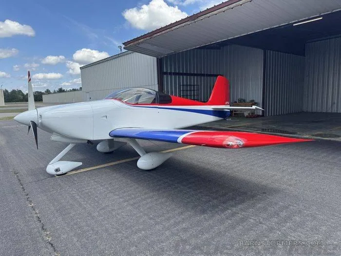 Side view of the RV6A showcasing its colorful design.