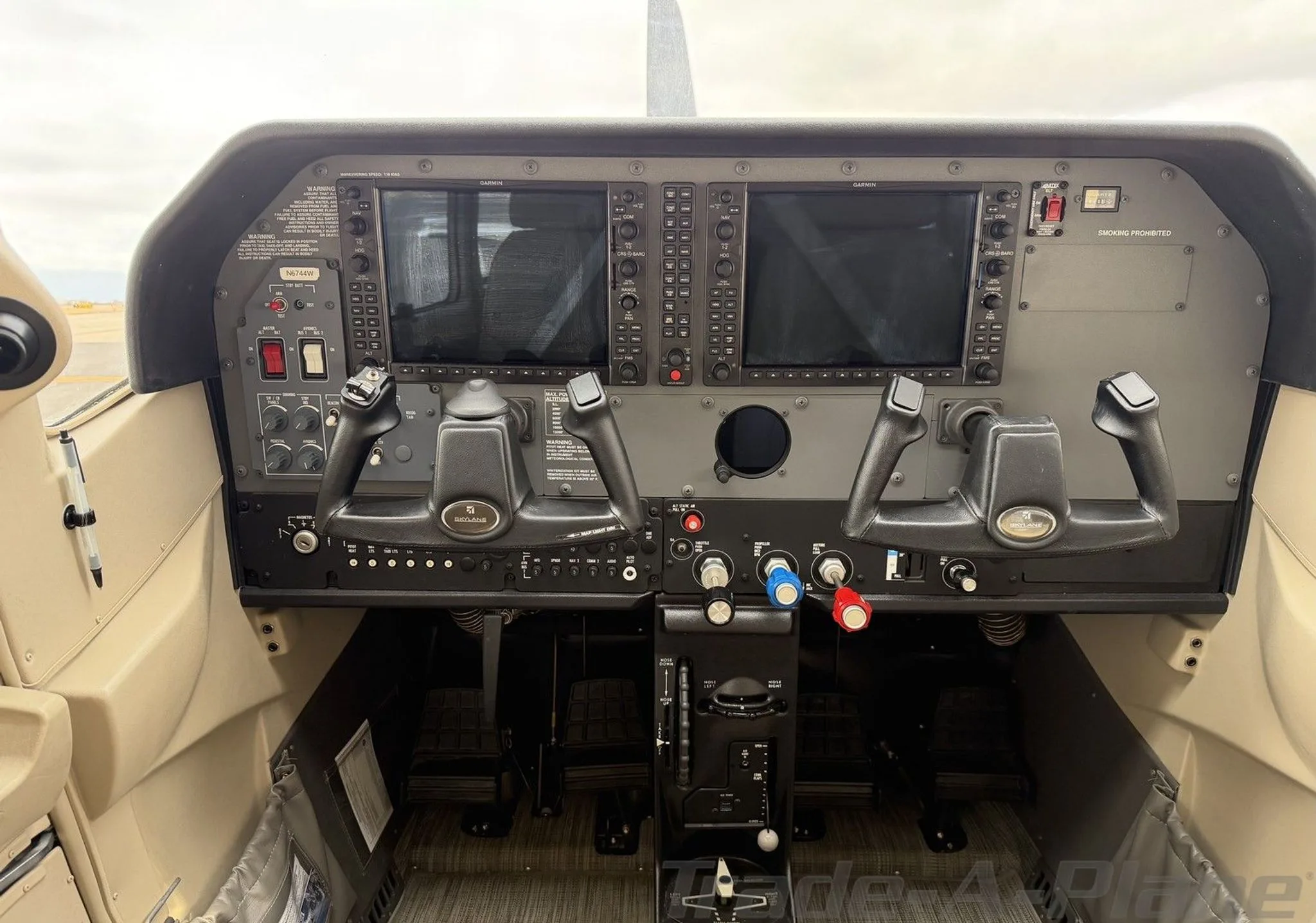 Another view of the cockpit instruments.